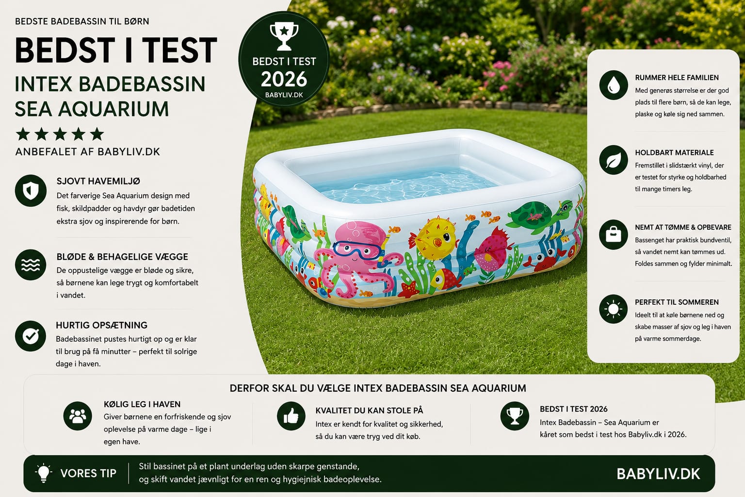 Bedste badebassin til børn