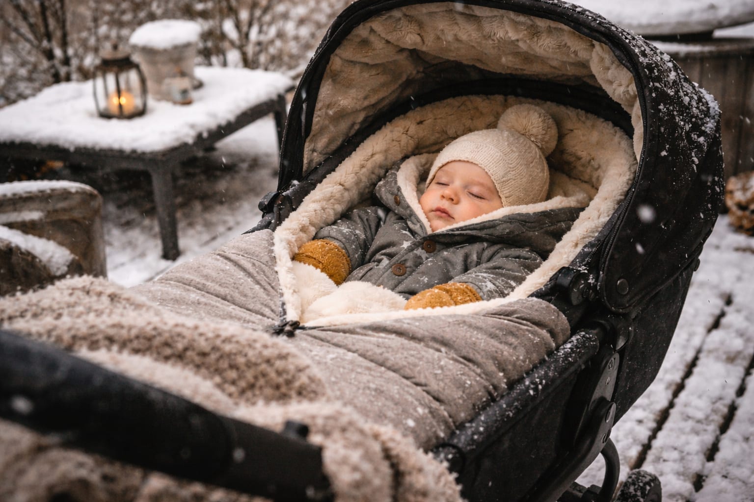 Tøj til nyfødt vinterbarn