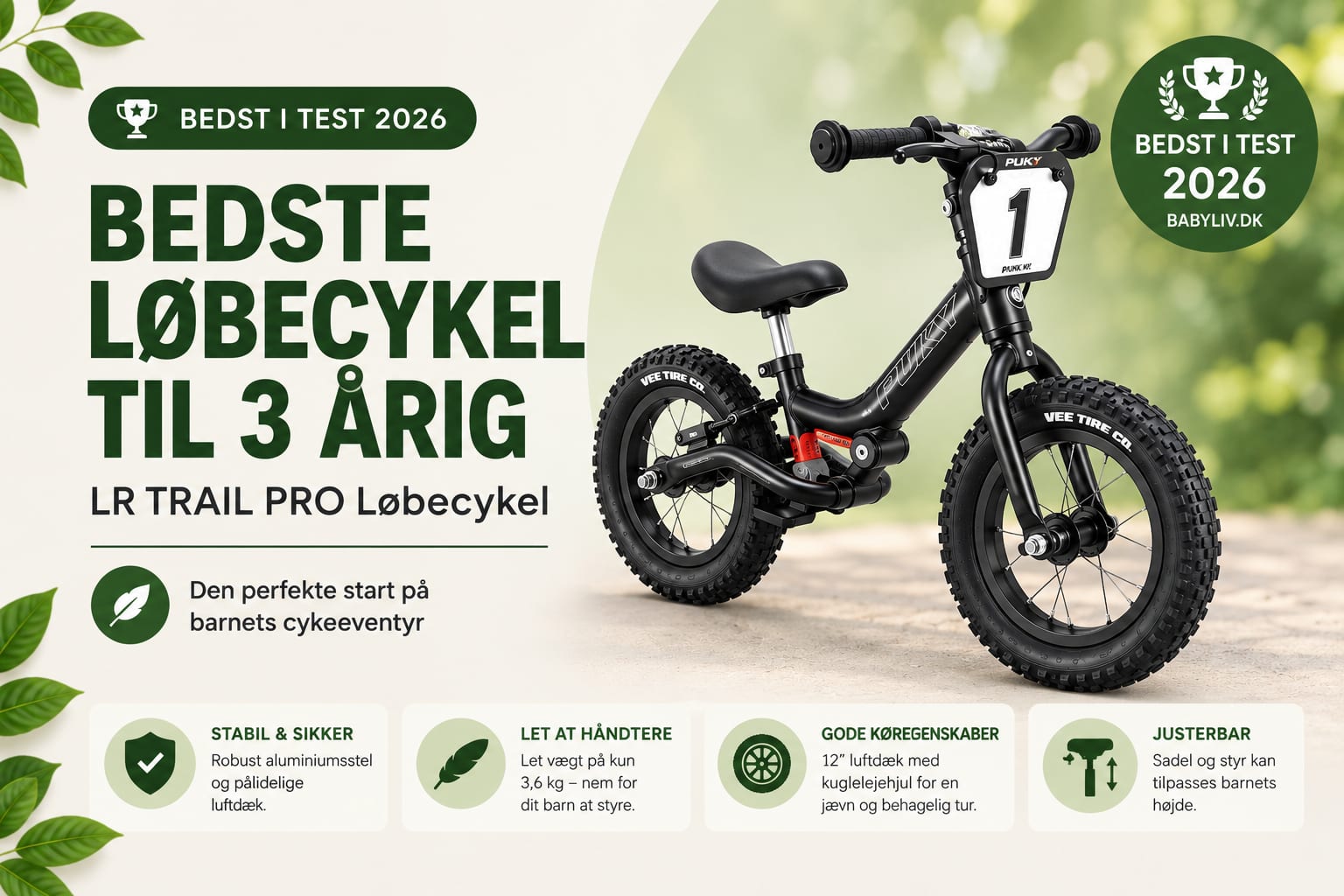 løbecykel til en 3-årig