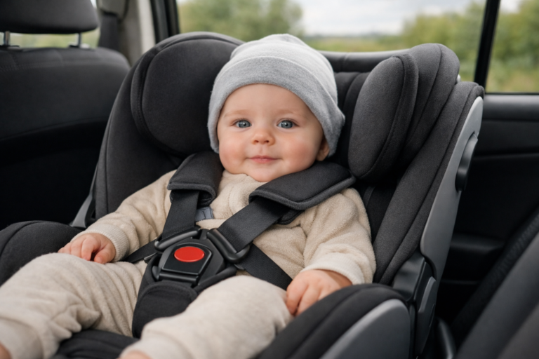 Hvor længe må baby sidde i autostol