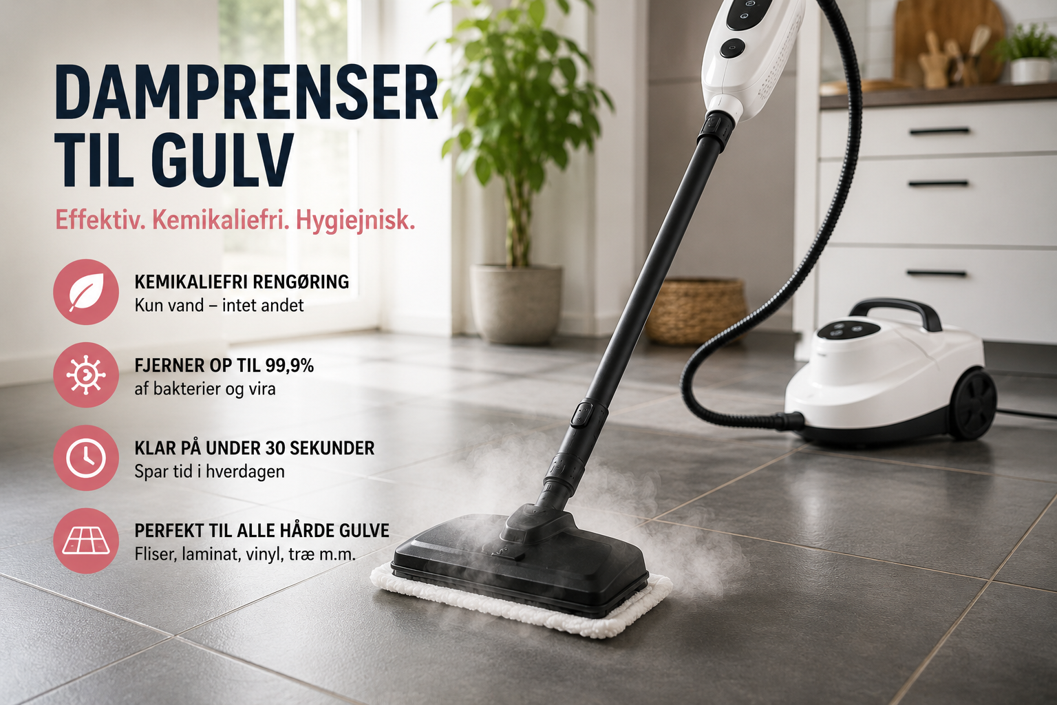 Damprenser til gulv