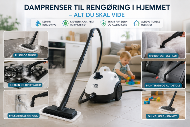 Damprenser til rengøring i hjemmet