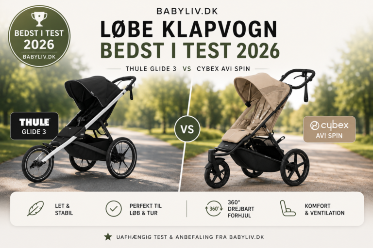Løbe klapvogn bedst i test - Thule Glide 3 vs Cybex Avi Spin