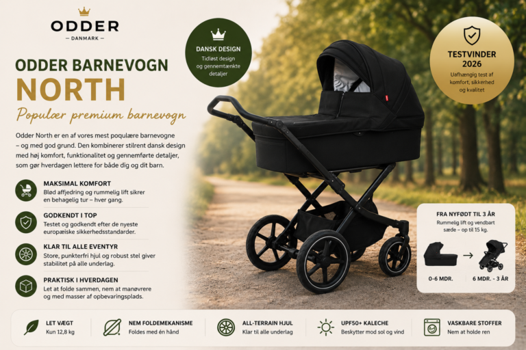 Odder barnevogn North - Populær premium barnevogn