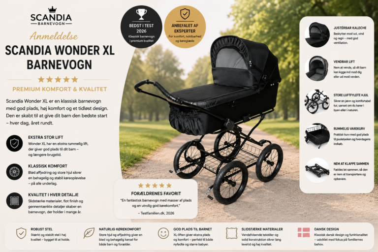 Scandia barnevogn anmeldelse - Scandia Wonder XL barnevogn