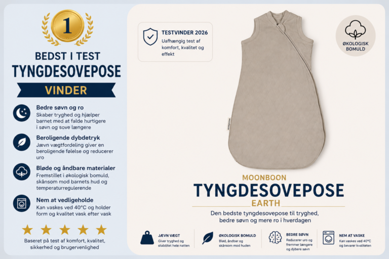 Tyngdesovepose bedst i test
