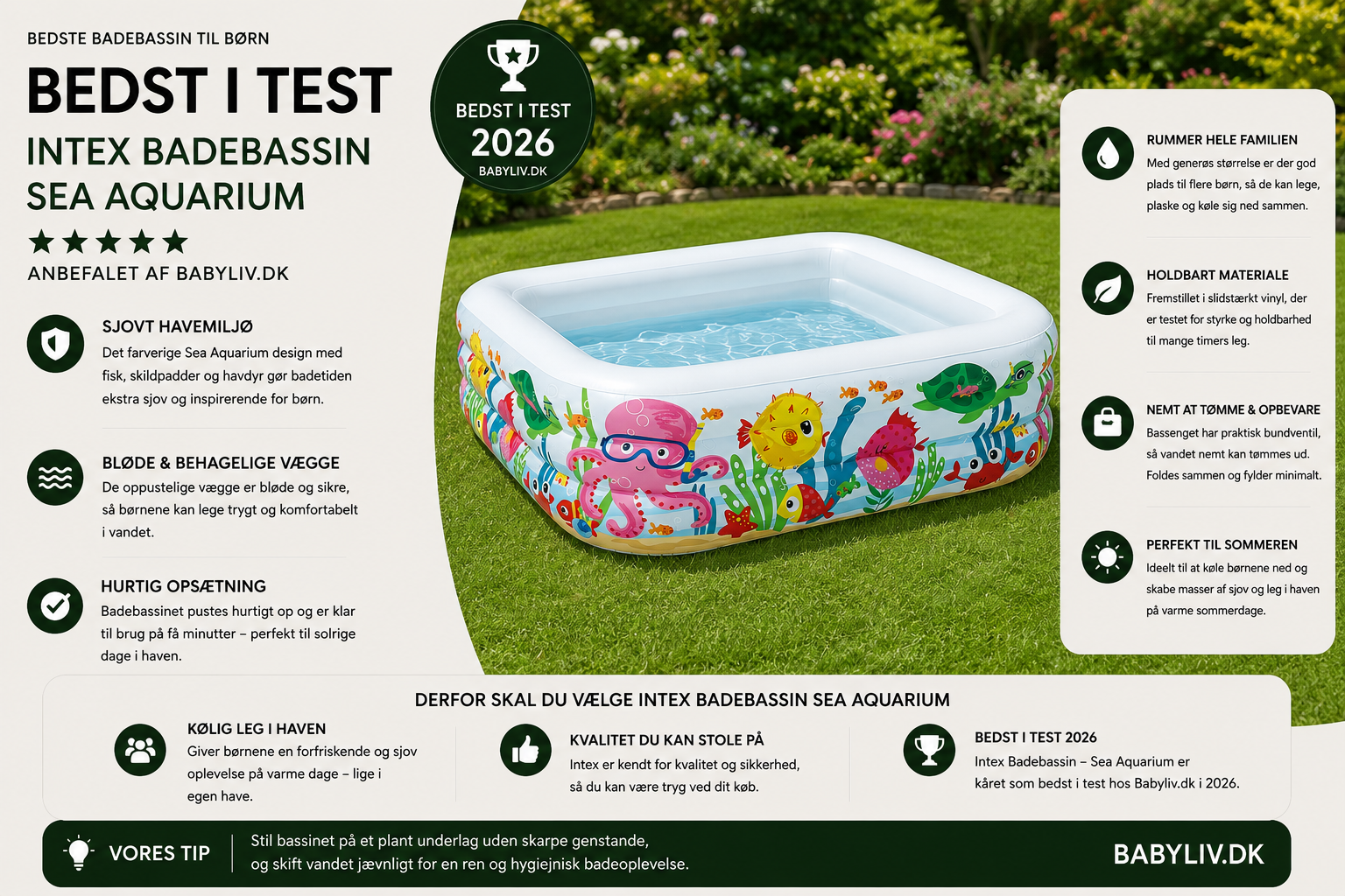 Bedste badebassin til børn