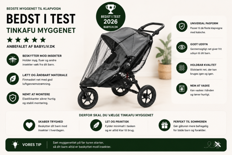 Bedste myggenet til klapvogn