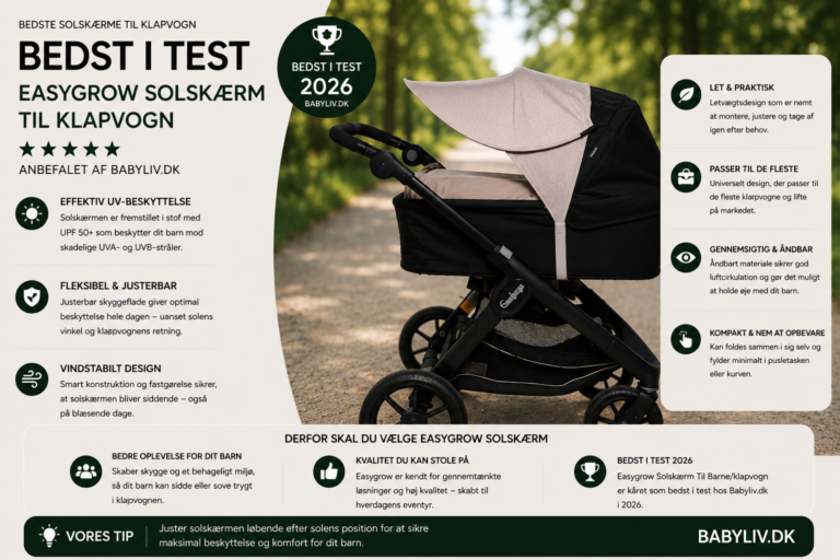 Bedste solskærm til klapvogn