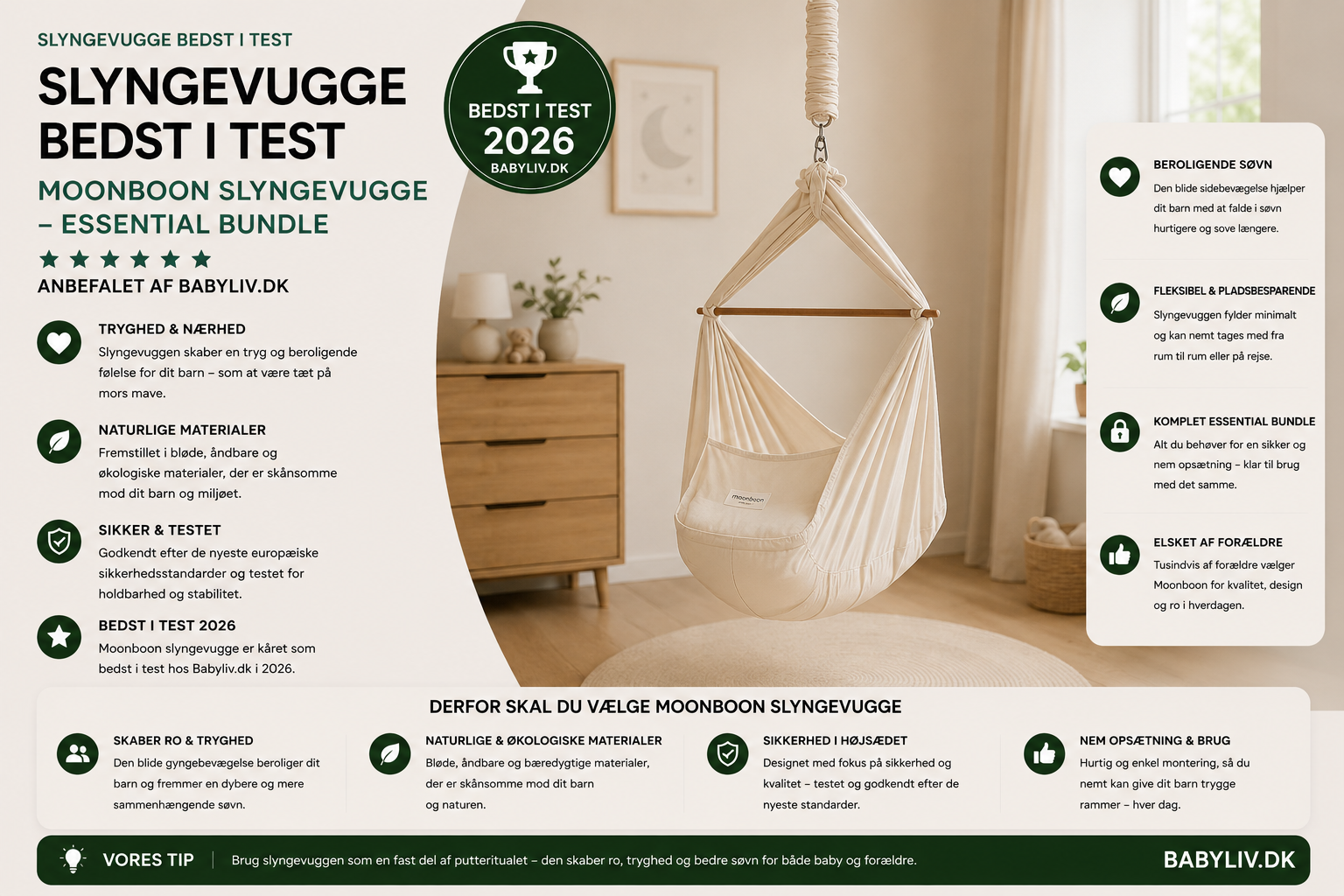 Slyngevugge bedst i test