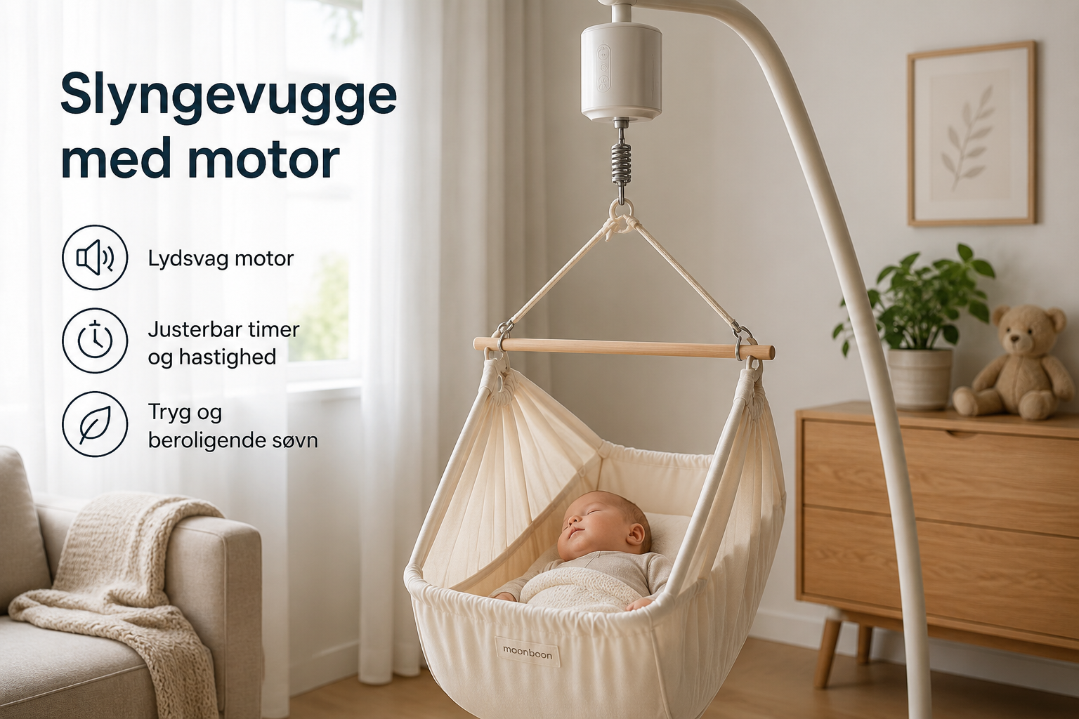 Slyngevugge med motor